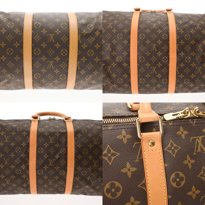 LOUIS VUITTON ルイヴィトン モノグラム キーポル 55  ブラウン M41424 ユニセックス モノグラムキャンバス ボストンバッグ Bランク 中古 銀蔵