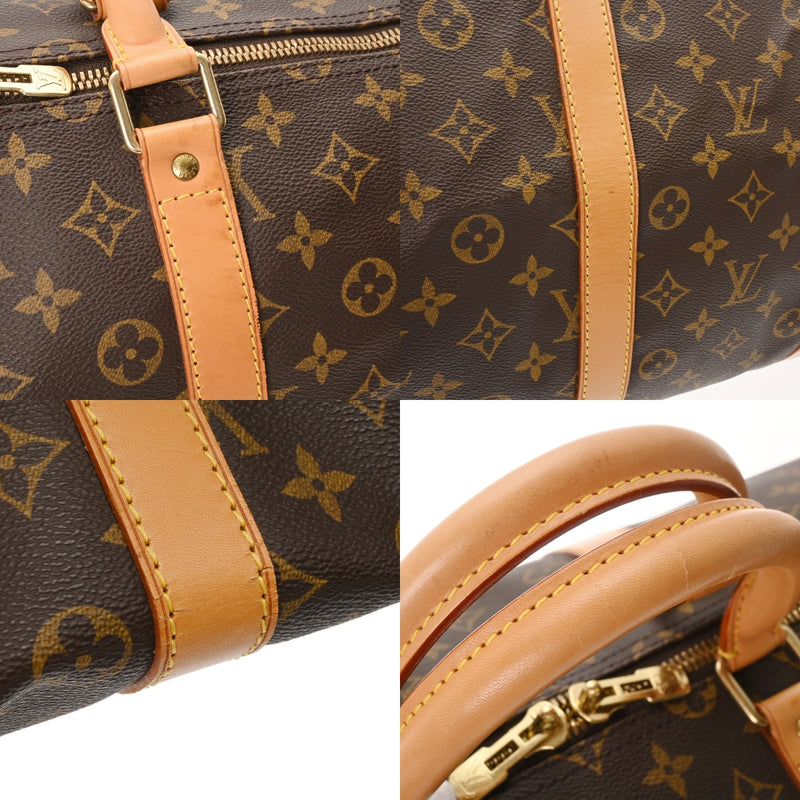 LOUIS VUITTON ルイヴィトン モノグラム キーポル 55  ブラウン M41424 ユニセックス モノグラムキャンバス ボストンバッグ Bランク 中古 銀蔵