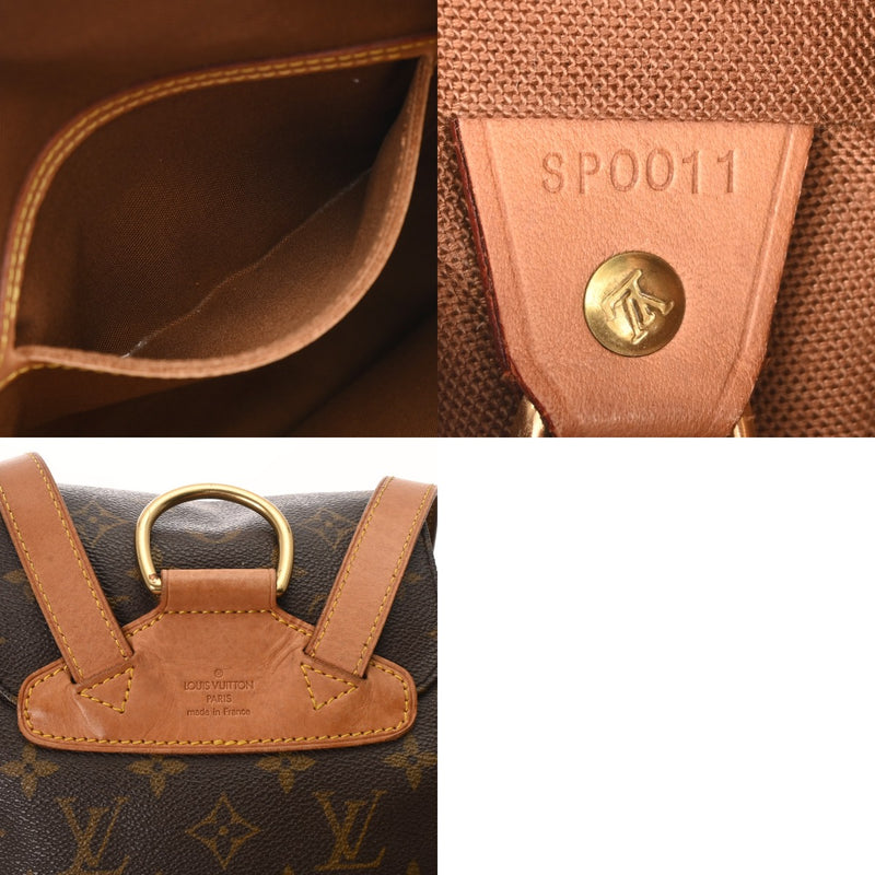 LOUIS VUITTON ルイヴィトン モノグラム ミニ モンスリ ブラウン M51137 レディース モノグラムキャンバス リュック・デイパック Bランク 中古 銀蔵