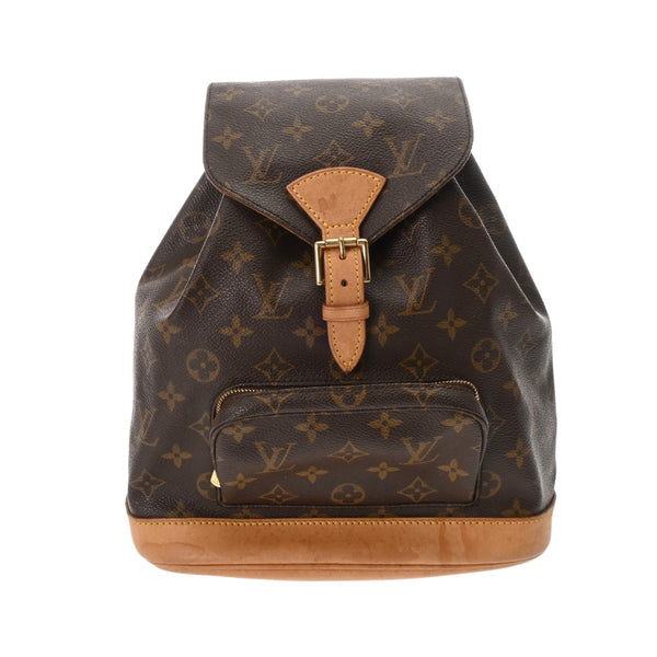 LOUIS VUITTON ルイヴィトン モノグラム ミニ モンスリ ブラウン M51137 レディース モノグラムキャンバス リュック・デイパック Bランク 中古 銀蔵