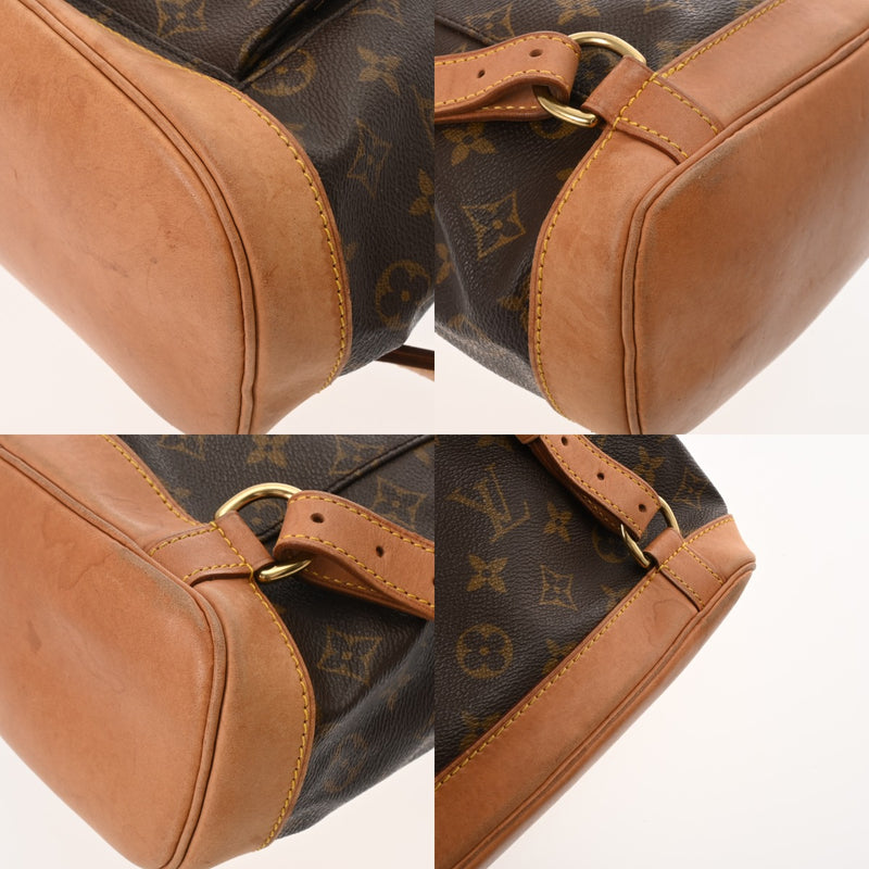 LOUIS VUITTON ルイヴィトン モノグラム ミニ モンスリ ブラウン M51137 レディース モノグラムキャンバス リュック・デイパック Bランク 中古 銀蔵