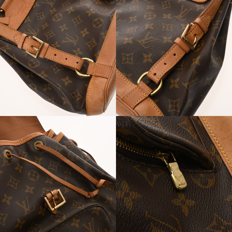 LOUIS VUITTON ルイヴィトン モノグラム ミニ モンスリ ブラウン M51137 レディース モノグラムキャンバス リュック・デイパック Bランク 中古 銀蔵