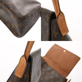 LOUIS VUITTON ルイヴィトン モノグラム ミニ ルーピング ブラウン M51147 レディース モノグラムキャンバス セミショルダーバッグ Bランク 中古 銀蔵