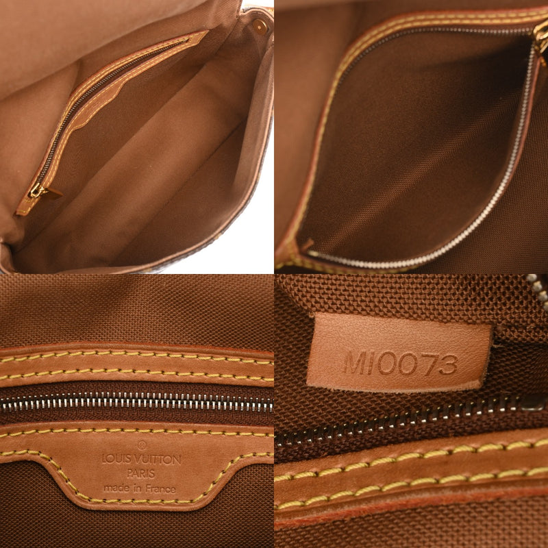 LOUIS VUITTON ルイヴィトン モノグラム ミニ ルーピング ブラウン M51147 レディース モノグラムキャンバス セミショルダーバッグ Bランク 中古 銀蔵