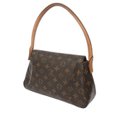 LOUIS VUITTON ルイヴィトン モノグラム ミニ ルーピング ブラウン M51147 レディース モノグラムキャンバス セミショルダーバッグ Bランク 中古 銀蔵