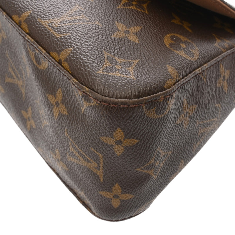 LOUIS VUITTON ルイヴィトン モノグラム ミニ ルーピング ブラウン M51147 レディース モノグラムキャンバス セミショルダーバッグ Bランク 中古 銀蔵