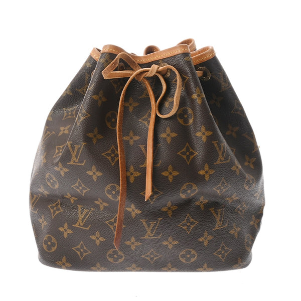 LOUIS VUITTON ルイヴィトン モノグラム プチノエ ブラウン M42226 レディース モノグラムキャンバス ショルダーバッグ Bランク 中古 銀蔵