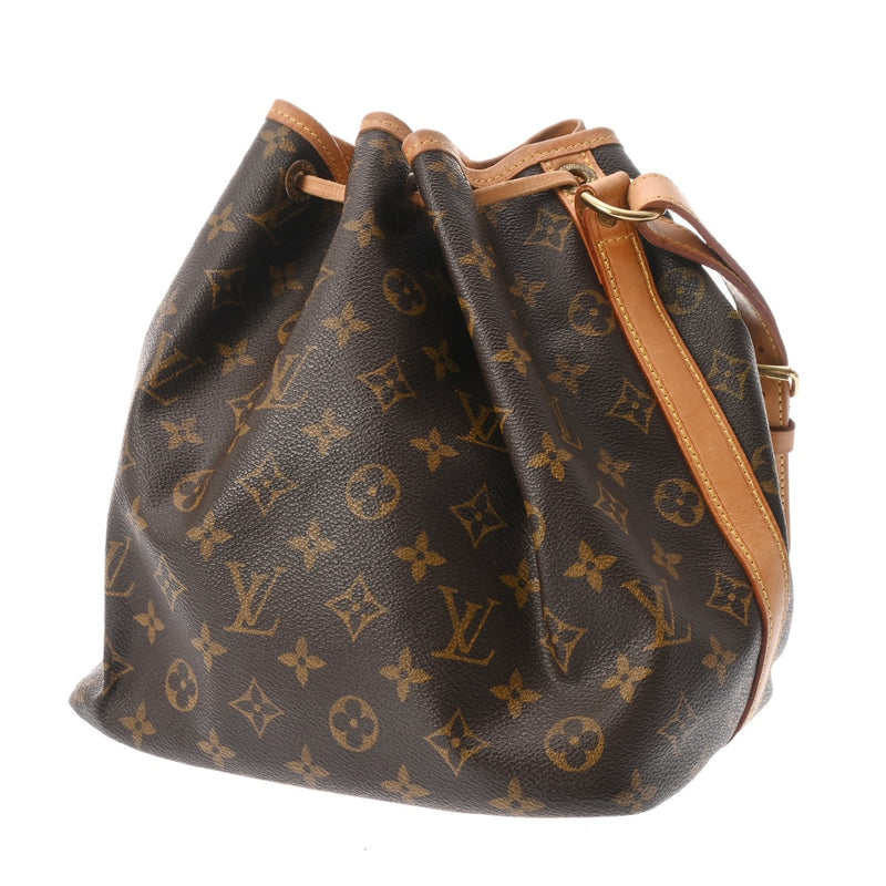 LOUIS VUITTON ルイヴィトン モノグラム プチノエ ブラウン M42226 レディース モノグラムキャンバス ショルダーバッグ Bランク 中古 銀蔵