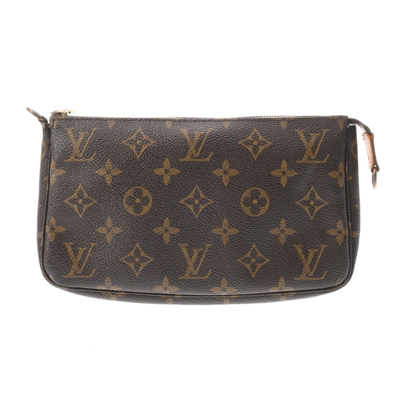LOUIS VUITTON ルイヴィトン モノグラム ポシェット アクセソワール ブラウン M51980 レディース モノグラムキャンバス アクセサリーポーチ Bランク 中古 銀蔵