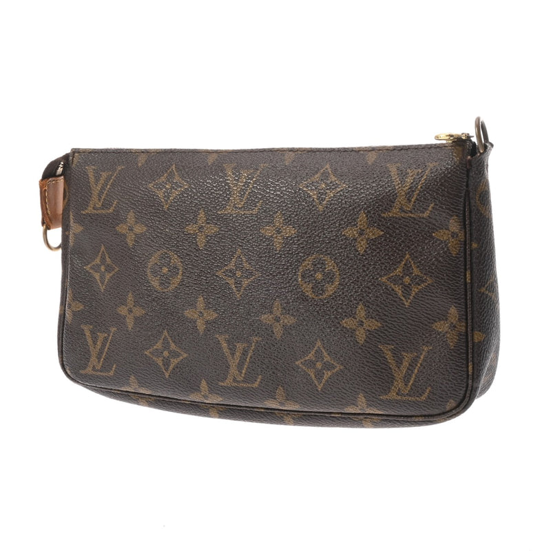 LOUIS VUITTON ルイヴィトン モノグラム ポシェット アクセソワール ブラウン M51980 レディース モノグラムキャンバス アクセサリーポーチ Bランク 中古 銀蔵