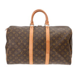 LOUIS VUITTON ルイヴィトン モノグラム キーポル 45 ブラウン M41428 ユニセックス モノグラムキャンバス ボストンバッグ Bランク 中古 銀蔵