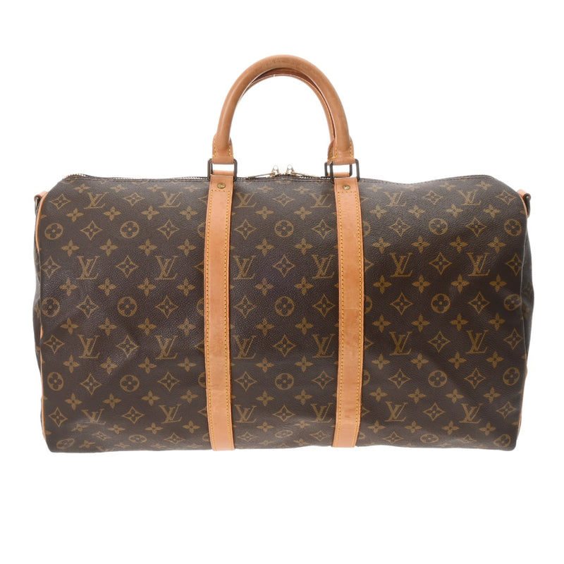 LOUIS VUITTON ルイヴィトン モノグラム キーポルバンドリエール 50 ブラウン M41416 レディース モノグラムキャンバス ボストンバッグ Bランク 中古 銀蔵