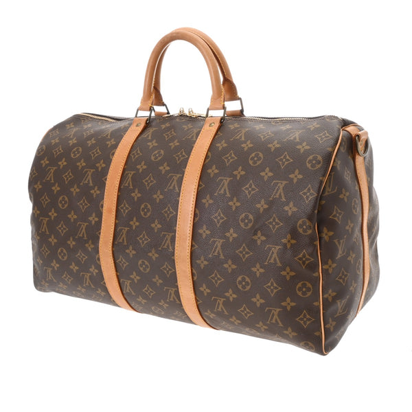 LOUIS VUITTON ルイヴィトン モノグラム キーポルバンドリエール 50 ブラウン M41416 レディース モノグラムキャンバス ボストンバッグ Bランク 中古 銀蔵