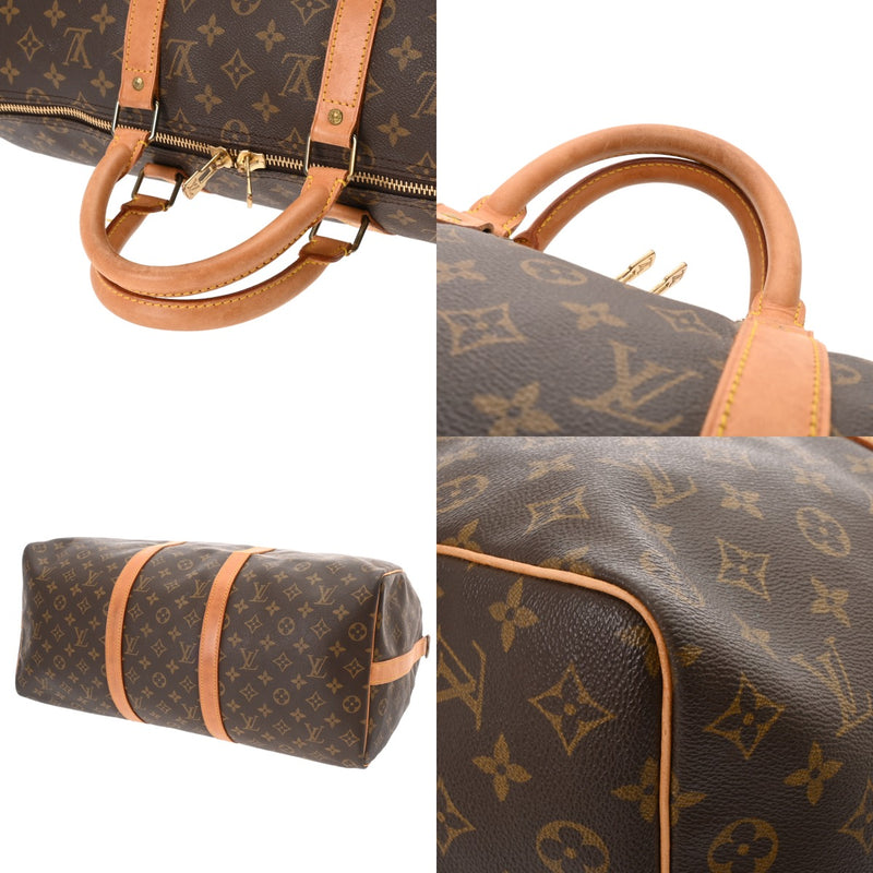 LOUIS VUITTON ルイヴィトン モノグラム キーポルバンドリエール 50 ブラウン M41416 レディース モノグラムキャンバス ボストンバッグ Bランク 中古 銀蔵