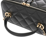 CHANEL シャネル マトラッセ チェーン バニティ ブラック AP1341 レディース ラムスキン ショルダーバッグ Bランク 中古 銀蔵
