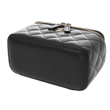 CHANEL シャネル マトラッセ チェーン バニティ ブラック AP1341 レディース ラムスキン ショルダーバッグ Bランク 中古 銀蔵