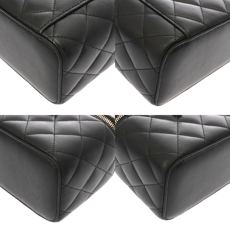 CHANEL シャネル マトラッセ チェーン バニティ ブラック AP1341 レディース ラムスキン ショルダーバッグ Bランク 中古 銀蔵
