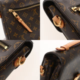 LOUIS VUITTON ルイヴィトン モノグラム ポシェットメティス 旧型 2WAY ブラウン M40780 レディース モノグラムキャンバス ハンドバッグ Bランク 中古 銀蔵