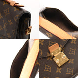 LOUIS VUITTON ルイヴィトン モノグラム ポシェットメティス 旧型 2WAY ブラウン M40780 レディース モノグラムキャンバス ハンドバッグ Bランク 中古 銀蔵