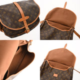LOUIS VUITTON ルイヴィトン モノグラム ソミュール 30 ブラウン M42256 レディース モノグラムキャンバス ショルダーバッグ Bランク 中古 銀蔵