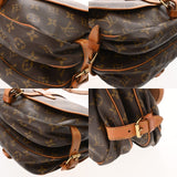 LOUIS VUITTON ルイヴィトン モノグラム ソミュール 30 ブラウン M42256 レディース モノグラムキャンバス ショルダーバッグ Bランク 中古 銀蔵
