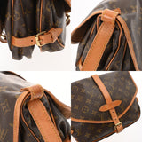 LOUIS VUITTON ルイヴィトン モノグラム ソミュール 30 ブラウン M42256 レディース モノグラムキャンバス ショルダーバッグ Bランク 中古 銀蔵
