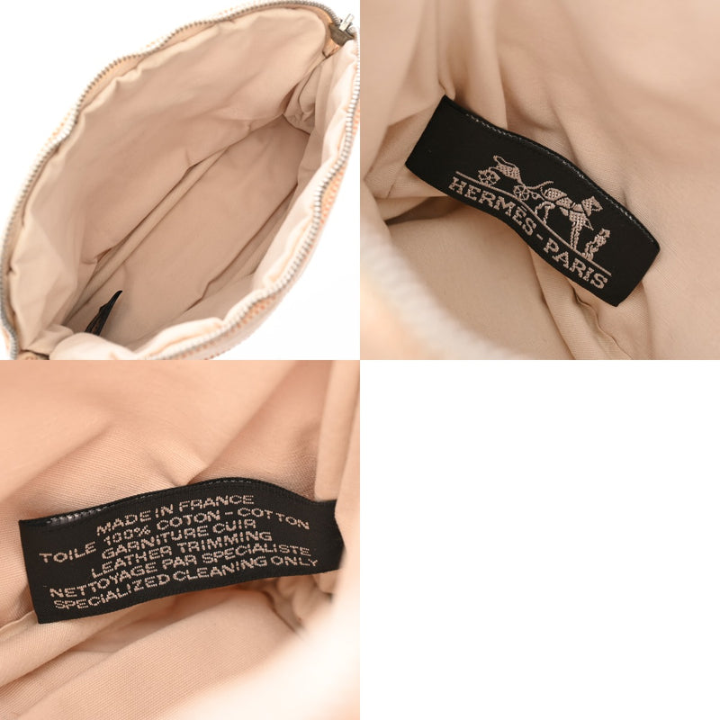 HERMES エルメス ボリード ポーチ 20 オレンジ レディース キャンバス ポーチ ABランク 中古 銀蔵