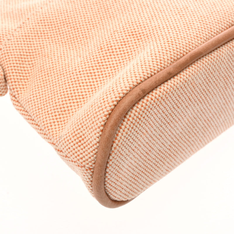 HERMES エルメス ボリード ポーチ 20 オレンジ レディース キャンバス ポーチ ABランク 中古 銀蔵