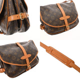 LOUIS VUITTON ルイヴィトン モノグラム ソミュール 30 ブラウン M42256 レディース モノグラムキャンバス ショルダーバッグ Bランク 中古 銀蔵
