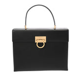 SALVATORE FERRAGAMO フェラガモ ガンチーニ  2WAY ブラック ゴールド金具 レディース レザー ハンドバッグ ABランク 中古 銀蔵