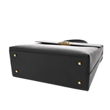 SALVATORE FERRAGAMO フェラガモ ガンチーニ  2WAY ブラック ゴールド金具 レディース レザー ハンドバッグ ABランク 中古 銀蔵