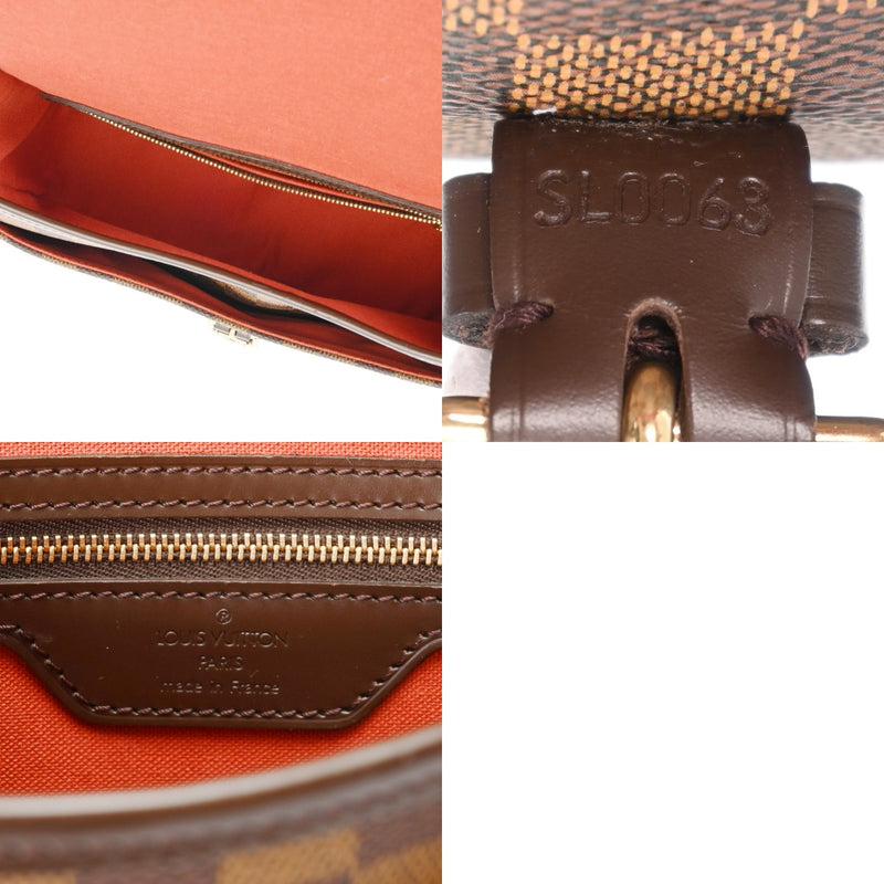 LOUIS VUITTON ルイヴィトン ダミエ ソローニュ SPオーダー イニシャル入り ブラウン M42250 レディース ダミエキャンバス ショルダーバッグ ABランク 中古 銀蔵