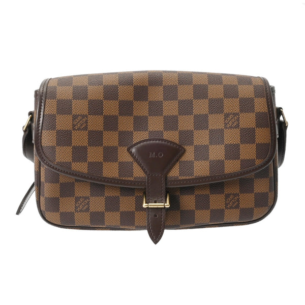 LOUIS VUITTON ルイヴィトン ダミエ ソローニュ SPオーダー イニシャル入り ブラウン M42250 レディース ダミエキャンバス ショルダーバッグ ABランク 中古 銀蔵