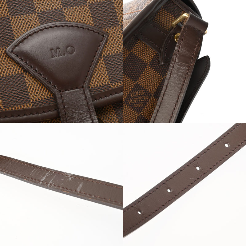 LOUIS VUITTON ルイヴィトン ダミエ ソローニュ SPオーダー イニシャル入り ブラウン M42250 レディース ダミエキャンバス ショルダーバッグ ABランク 中古 銀蔵