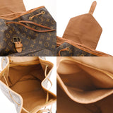 LOUIS VUITTON ルイヴィトン モノグラム モンスリ GM 旧型 ブラウン M51135 ユニセックス モノグラムキャンバス リュック・デイパック Bランク 中古 銀蔵