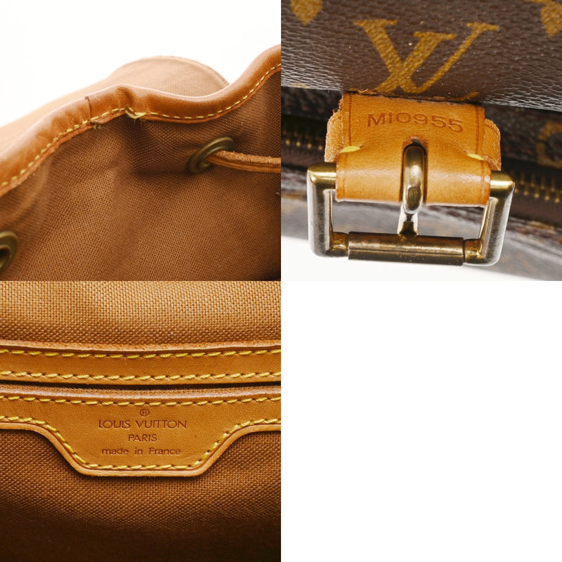 LOUIS VUITTON ルイヴィトン モノグラム モンスリ GM 旧型 ブラウン M51135 ユニセックス モノグラムキャンバス リュック・デイパック Bランク 中古 銀蔵