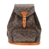 LOUIS VUITTON ルイヴィトン モノグラム モンスリ GM 旧型 ブラウン M51135 ユニセックス モノグラムキャンバス リュック・デイパック Bランク 中古 銀蔵