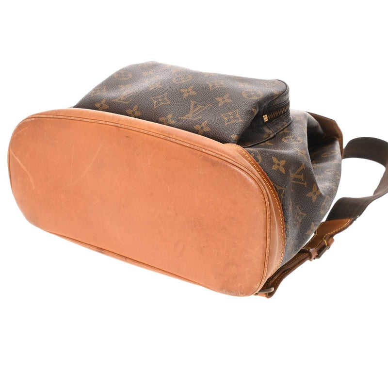 LOUIS VUITTON ルイヴィトン モノグラム モンスリ GM 旧型 ブラウン M51135 ユニセックス モノグラムキャンバス リュック・デイパック Bランク 中古 銀蔵