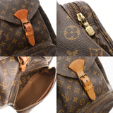 LOUIS VUITTON ルイヴィトン モノグラム モンスリ GM 旧型 ブラウン M51135 ユニセックス モノグラムキャンバス リュック・デイパック Bランク 中古 銀蔵