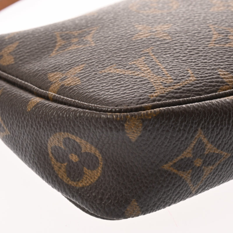 LOUIS VUITTON ルイヴィトン モノグラム ポシェット アクセソワール ブラウン M51980 レディース モノグラムキャンバス アクセサリーポーチ Bランク 中古 銀蔵