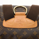 LOUIS VUITTON ルイヴィトン モノグラム モンスリ GM ブラウン M51135 ユニセックス モノグラムキャンバス リュック・デイパック Bランク 中古 銀蔵