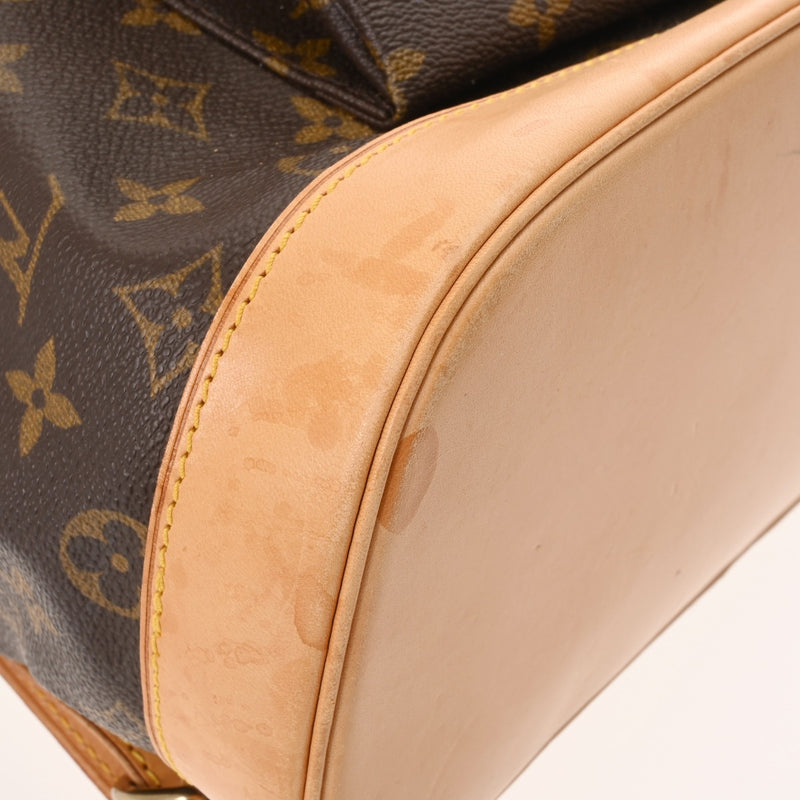 LOUIS VUITTON ルイヴィトン モノグラム モンスリ GM ブラウン M51135 ユニセックス モノグラムキャンバス リュック・デイパック Bランク 中古 銀蔵