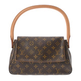 LOUIS VUITTON ルイヴィトン モノグラム ミニ ルーピング ブラウン M51147 レディース モノグラムキャンバス セミショルダーバッグ Bランク 中古 銀蔵