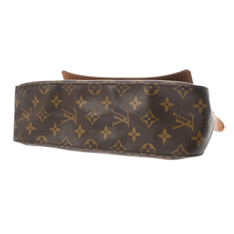 LOUIS VUITTON ルイヴィトン モノグラム ミニ ルーピング ブラウン M51147 レディース モノグラムキャンバス セミショルダーバッグ Bランク 中古 銀蔵