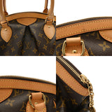 LOUIS VUITTON ルイヴィトン モノグラム ティボリ PM ブラウン M40143 レディース モノグラムキャンバス ハンドバッグ Bランク 中古 銀蔵