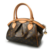 LOUIS VUITTON ルイヴィトン モノグラム ティボリ PM ブラウン M40143 レディース モノグラムキャンバス ハンドバッグ Bランク 中古 銀蔵