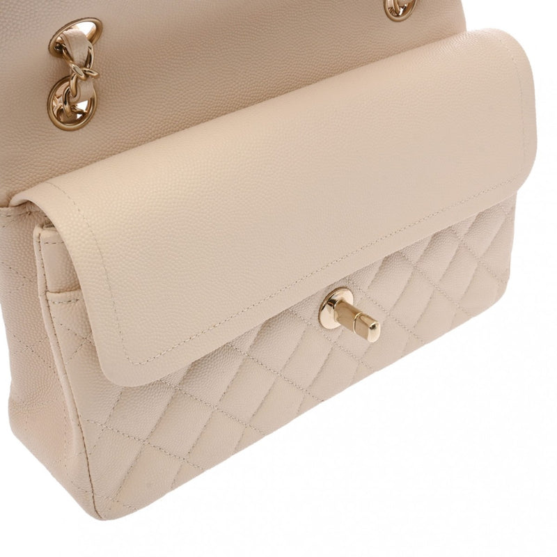 CHANEL シャネル マトラッセ チェーンショルダー23cm Wフラップ ベージュ A01113 レディース ラムスキン ショルダーバッグ Aランク 中古 銀蔵