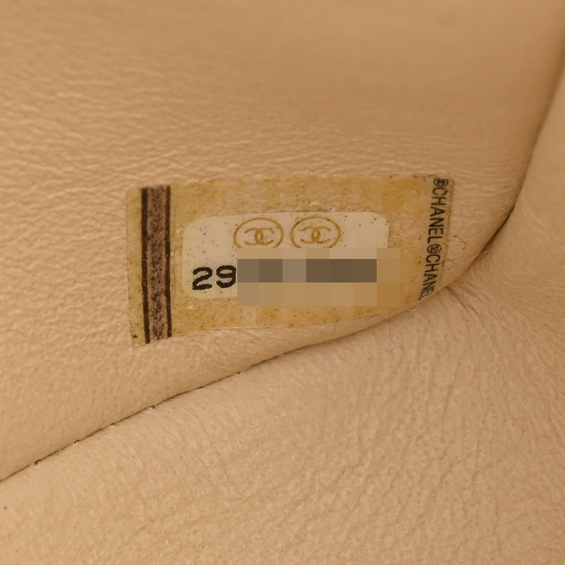 CHANEL シャネル マトラッセ チェーンショルダー23cm Wフラップ ベージュ A01113 レディース ラムスキン ショルダーバッグ Aランク 中古 銀蔵
