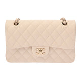 CHANEL シャネル マトラッセ チェーンショルダー23cm Wフラップ ベージュ A01113 レディース ラムスキン ショルダーバッグ Aランク 中古 銀蔵