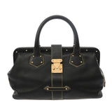 LOUIS VUITTON ルイヴィトン スハリ アンジュニー PM ノワール M91805 レディース レザー ハンドバッグ Bランク 中古 銀蔵
